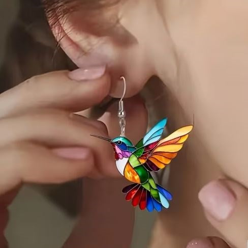 Kolibřík v pohybu.