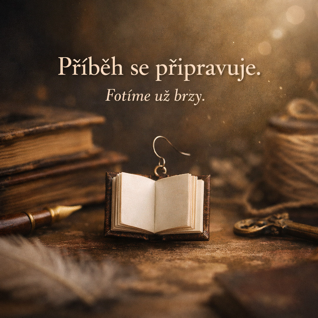 Papírové náušnice – knížka s vlastním přebalem